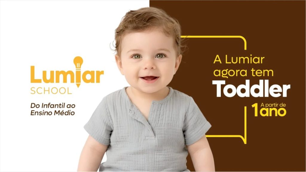 Lumiar School amplia sua proposta educacional com o Toddler (a partir de 1 ano)