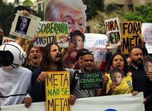 Ato em São Paulo cobra neutralidade da Meta nas eleições
