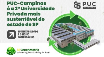 Puc-Campinas sobe 80 posições no greenmetric